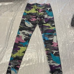 Worn once terez camouflage kids leggings size large
